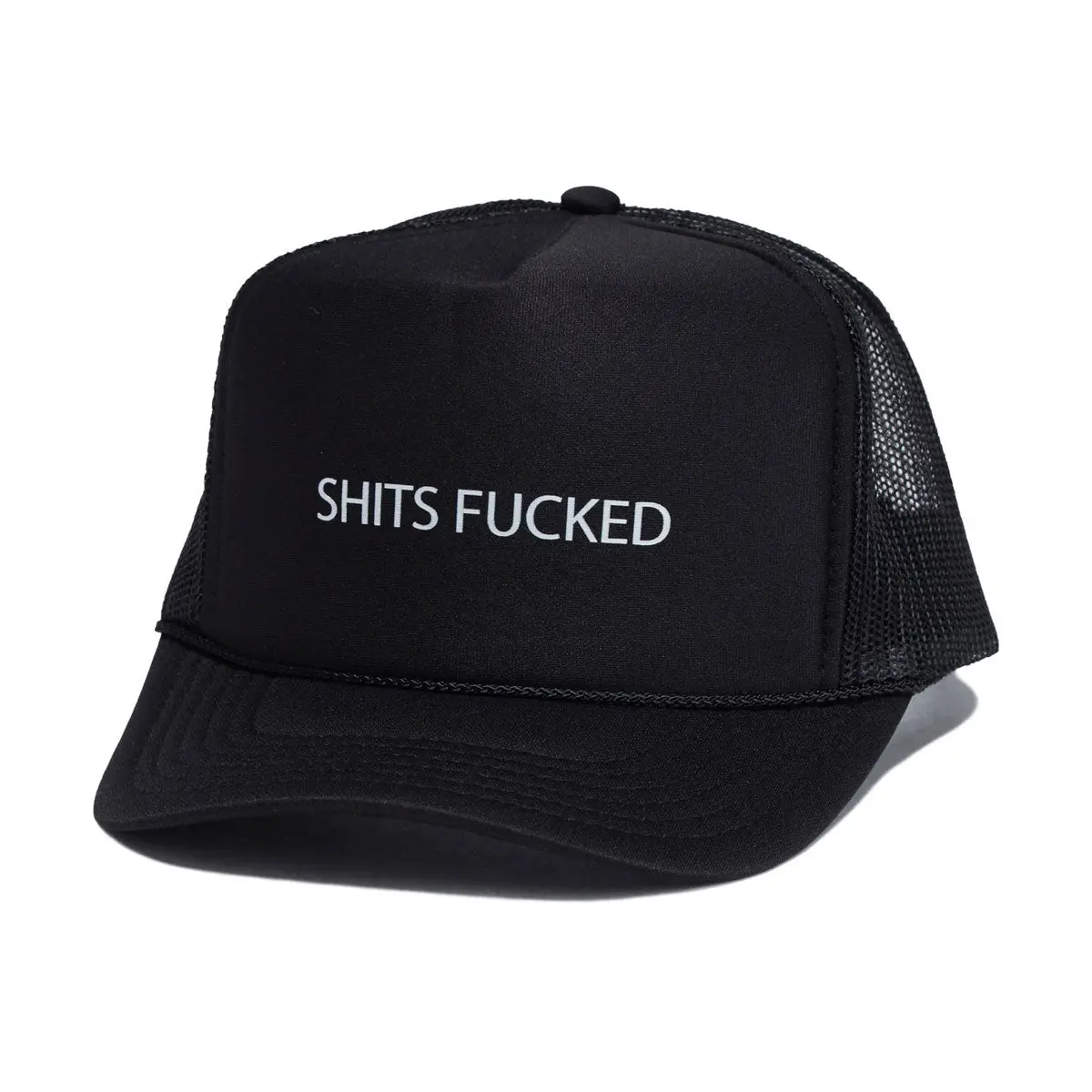 Designer Trash Shits Fucked Trucker Hat - Black 1
