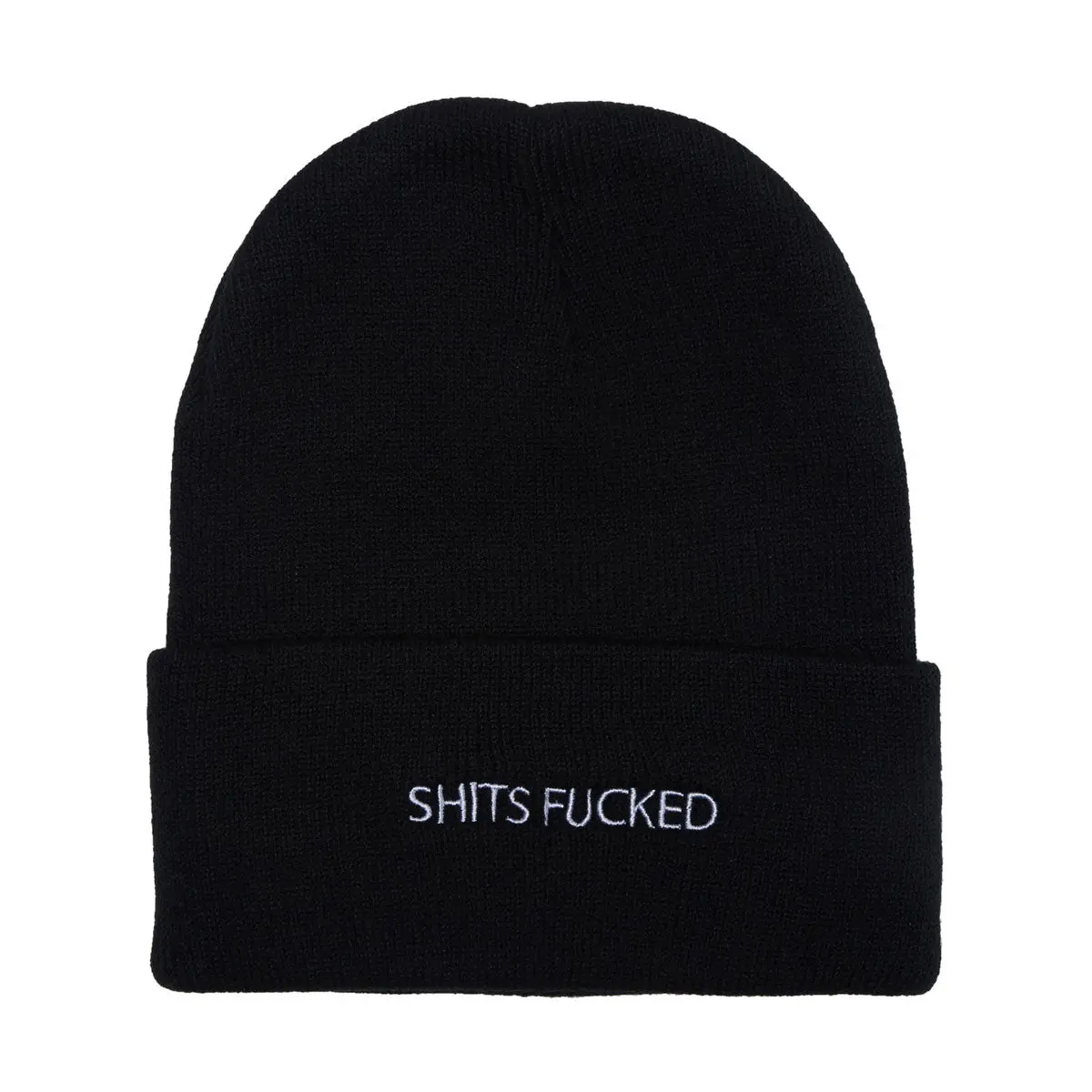 Designer Trash Shits Fucked Beanie - Black 1