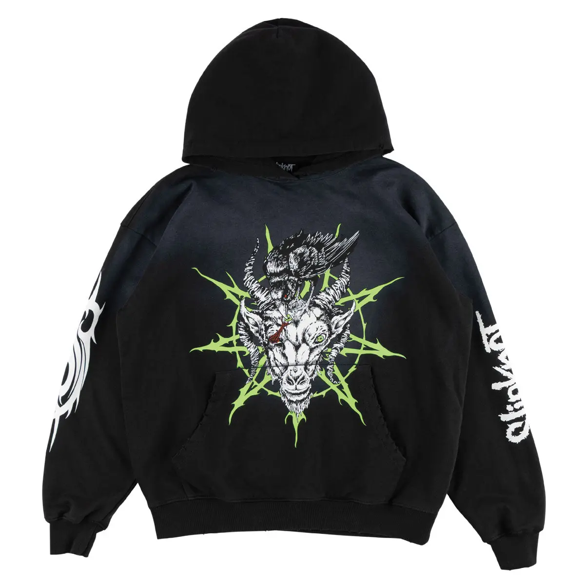 Welcome X Slipknot Ravenous Sun Fade Hoodie - Black Fade 1