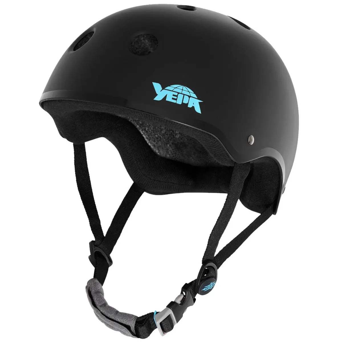 Yepa T-Shell Hawk Helmet - Matte Black/Teal 1