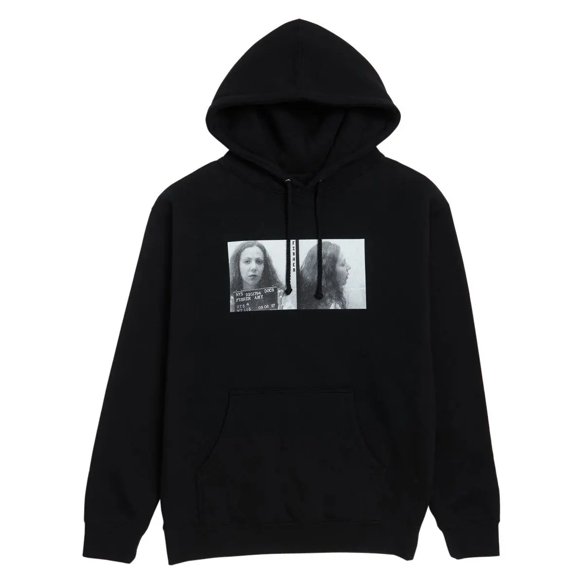 Poets Fisher Dtg Hoodie - Black 1