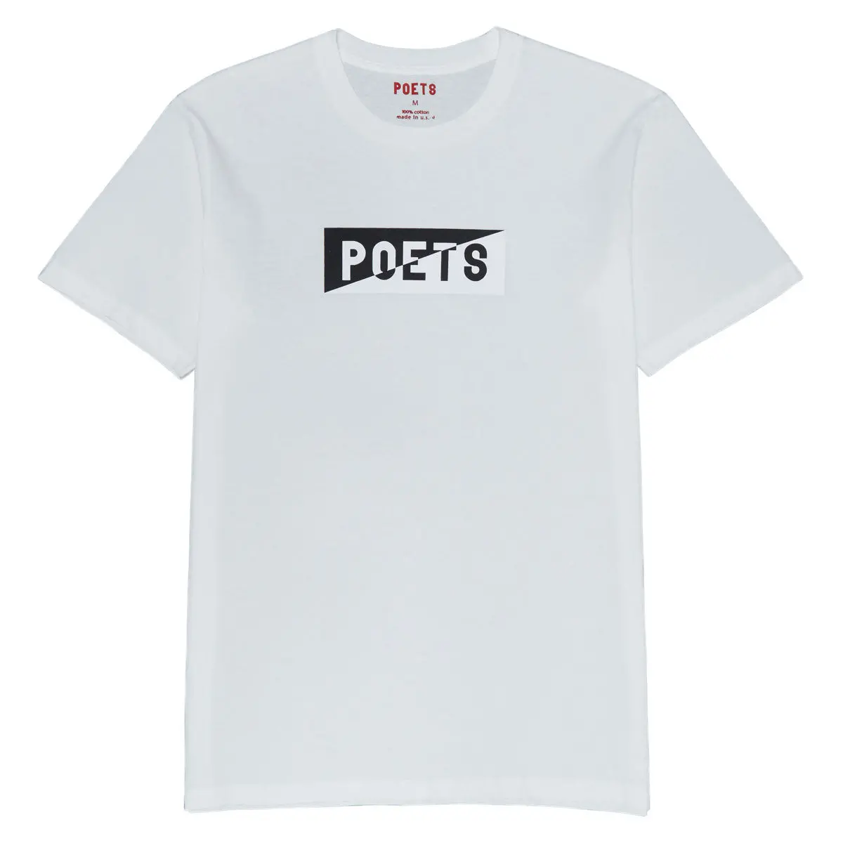 Poets Cinzano Screened T-Shirt - Natural White Cotton 1