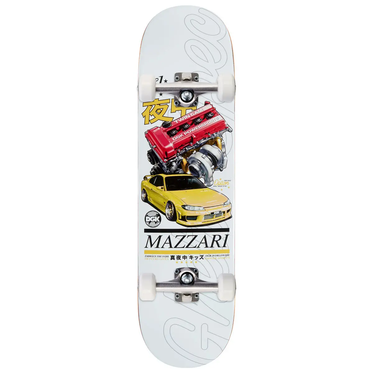 Dgk Only Option Mazzari Skateboard Complete - Yellow - 8.38" 1