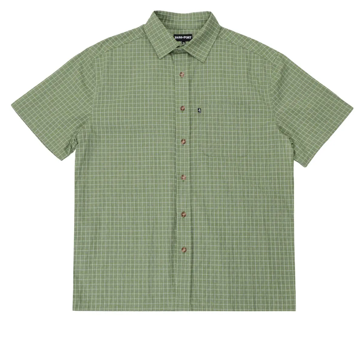 Passport Workers Check Shirt - Sage 1