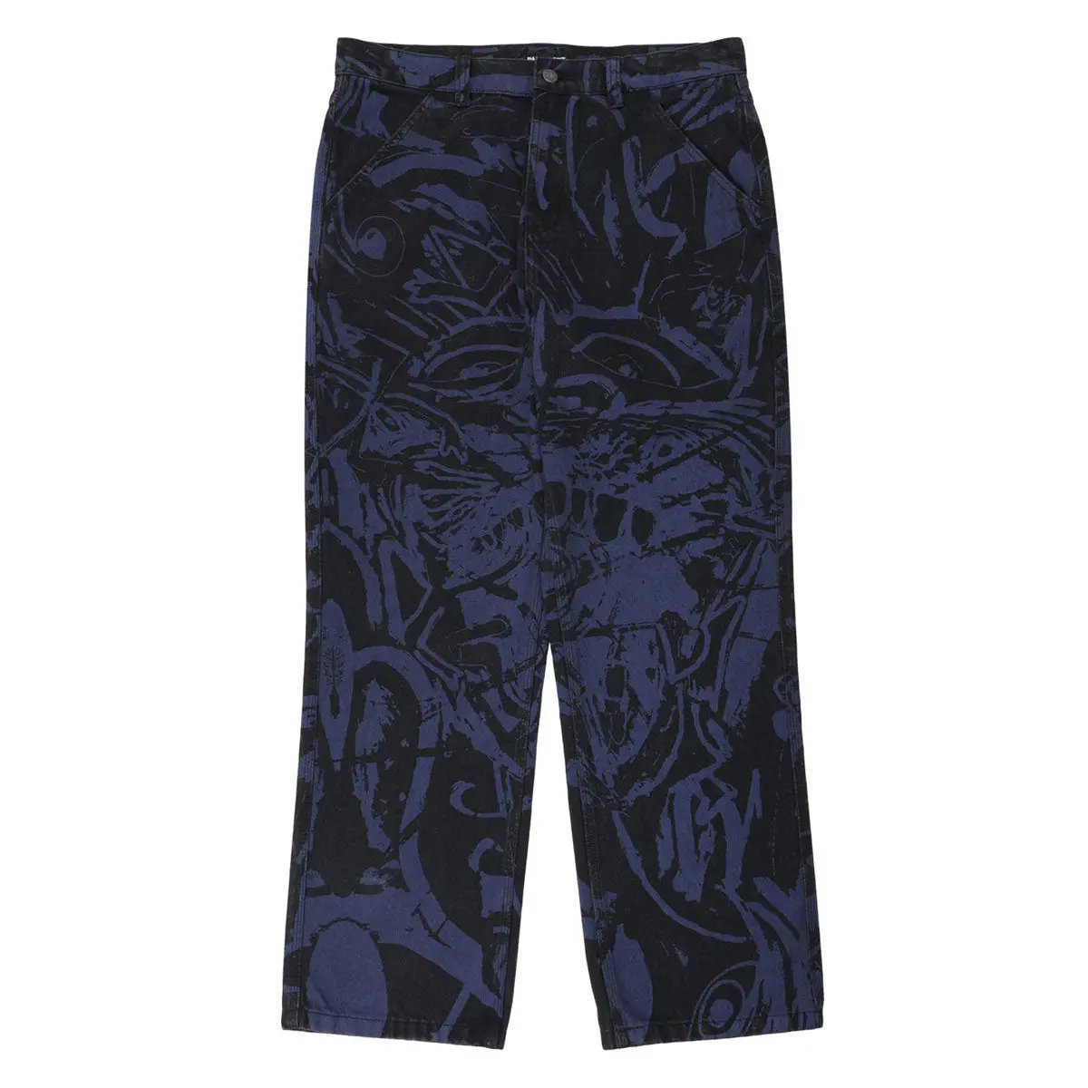Passport Goes Around Workers Club Classic Jeans - Black/Navy 1