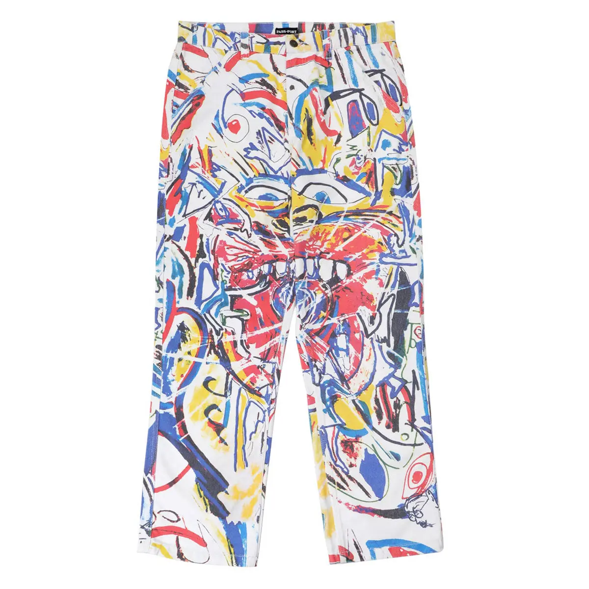 Passport Goes Around Workers Club Classic Jeans - Multi 1