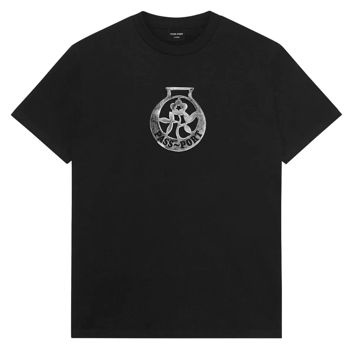Passport Brass T-Shirt - Black 1