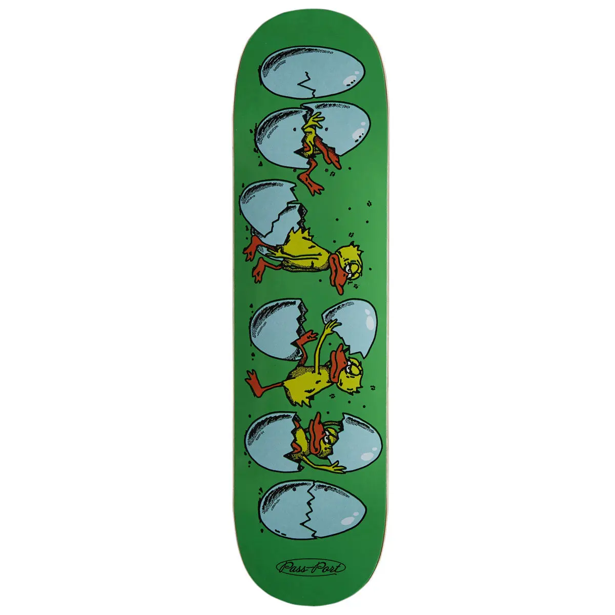 Passport Over It Series Born Tired Skateboard Deck - 8.00" 1