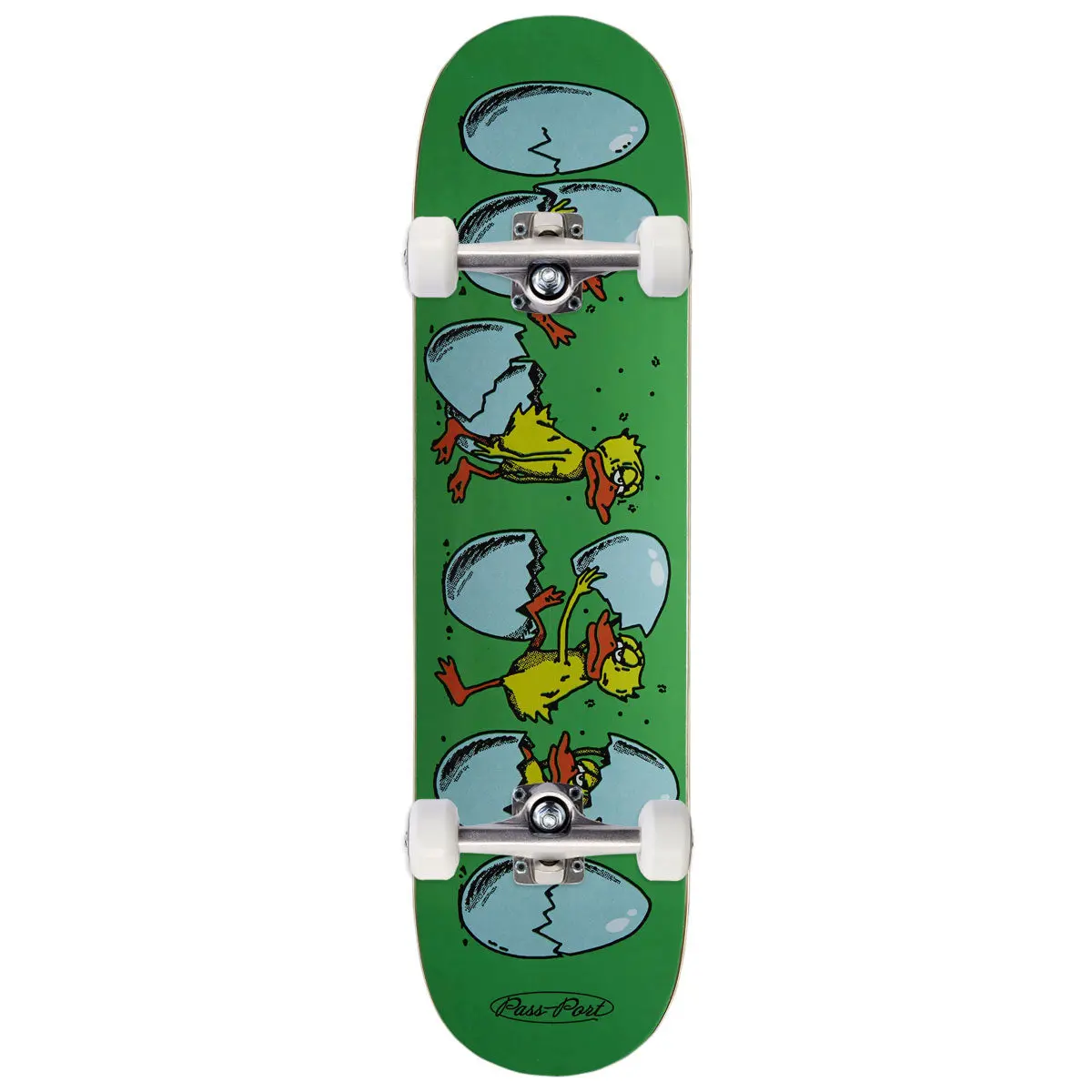 Passport Over It Series Born Tired Skateboard Complete - 8.00" 1