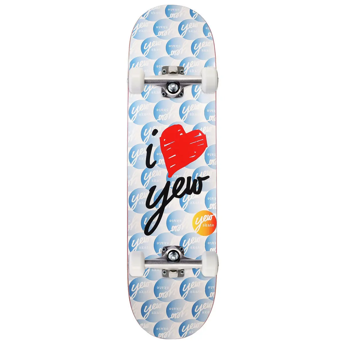 Yew I Love Yew Skateboard Complete - Blue - 8.50" 1