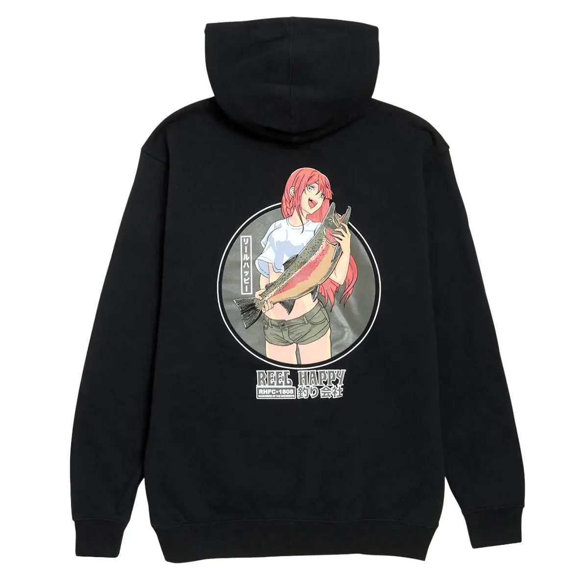 Reel Happy Masu Hoodie - Black 1