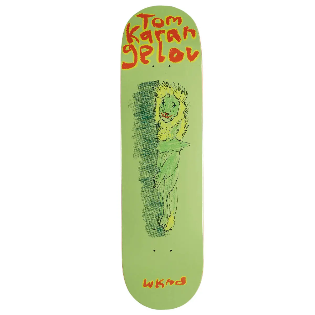Wknd Not Today Tom Karangelov Wb Skateboard Deck - Green - 8.25" 1