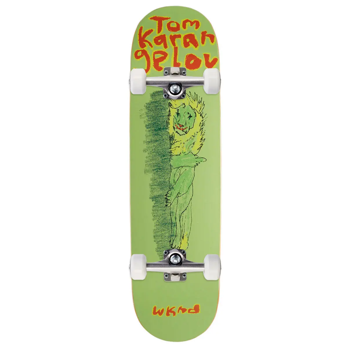Wknd Not Today Tom Karangelov Wb Skateboard Complete - Green - 8.25" 1