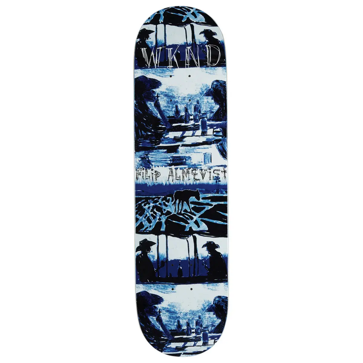 Wknd Jubb Filip Almqvist Ps Skateboard Deck - Blue - 8.25" 1