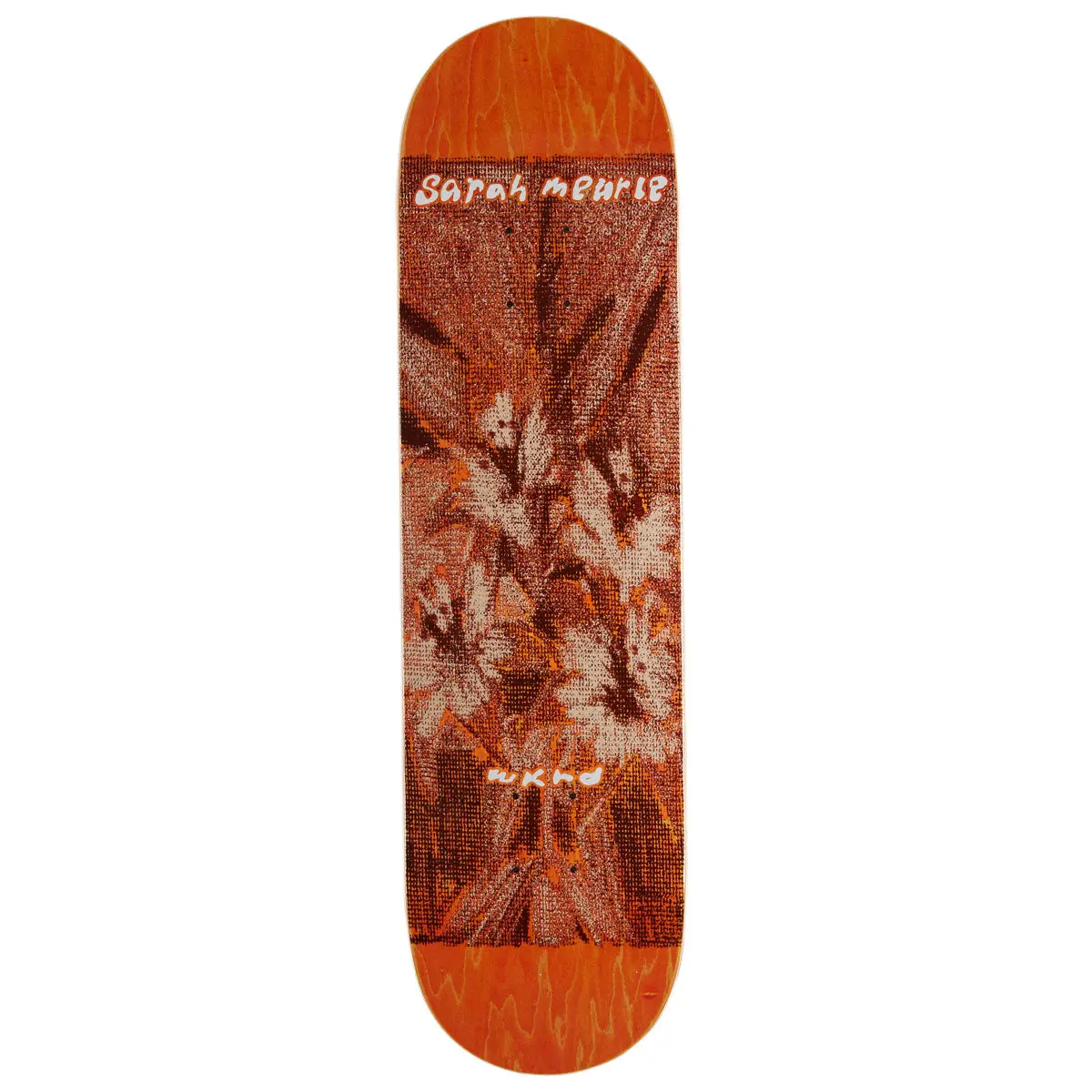 Wknd Posy Sarah Meurle Wb Skateboard Deck - Orange - 8.125" 1