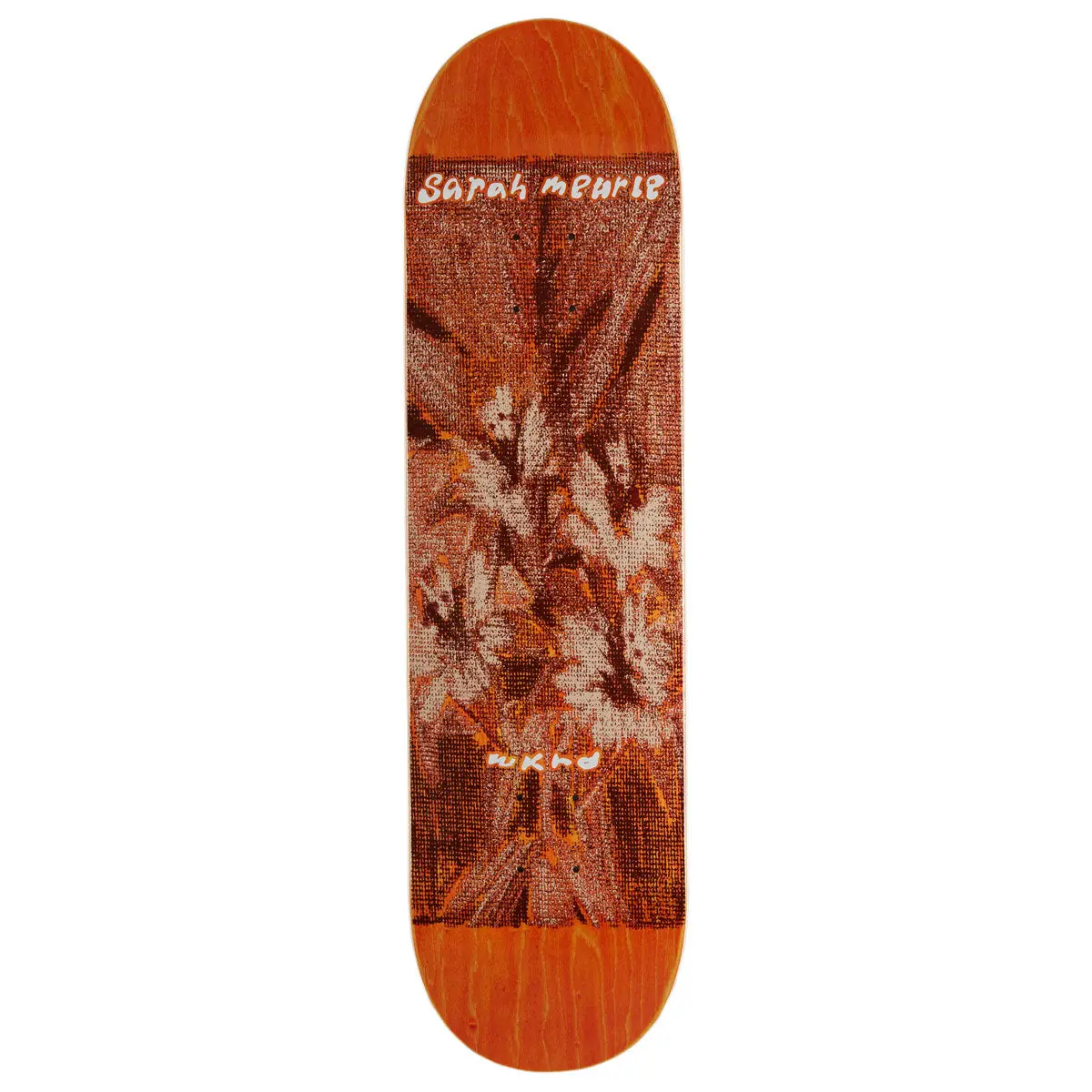 Wknd Posy Sarah Meurle Mc Skateboard Deck - Orange - 8.25" 1