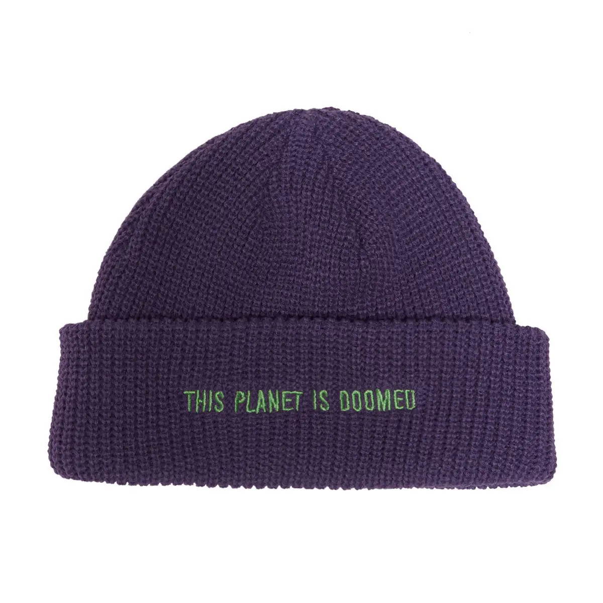 The Killing Floor Still Doomed Beanie - Purple/Chartreuse 1