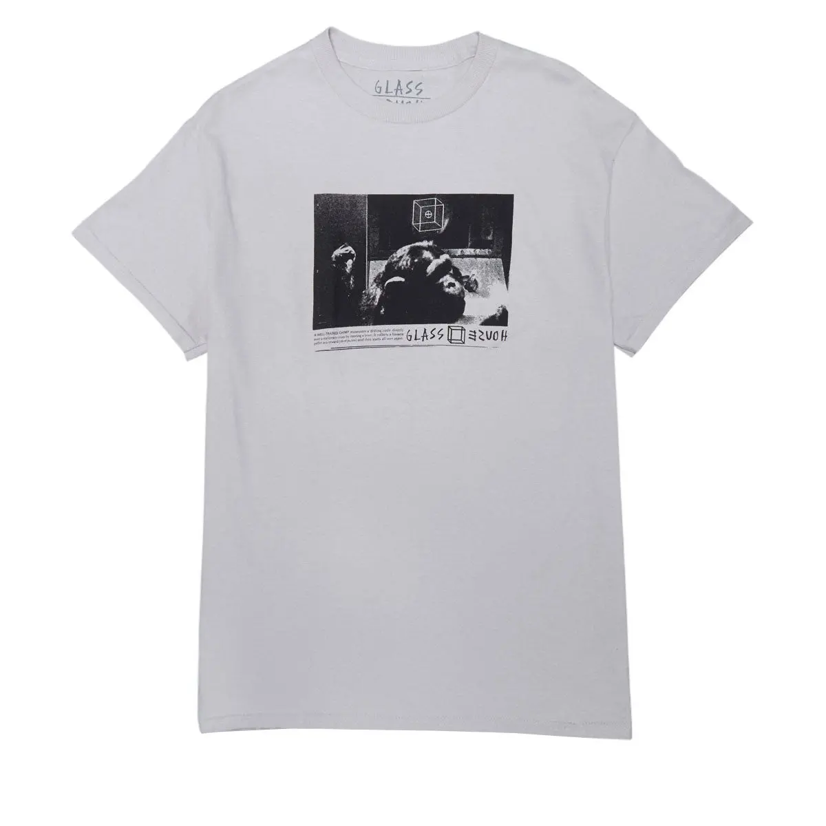 Glass House Hominid T-Shirt - Concrete 1