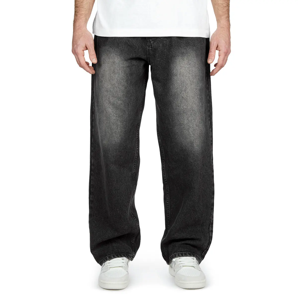 Ccs Baggy Straight Denim Jeans - Pavement Black 1