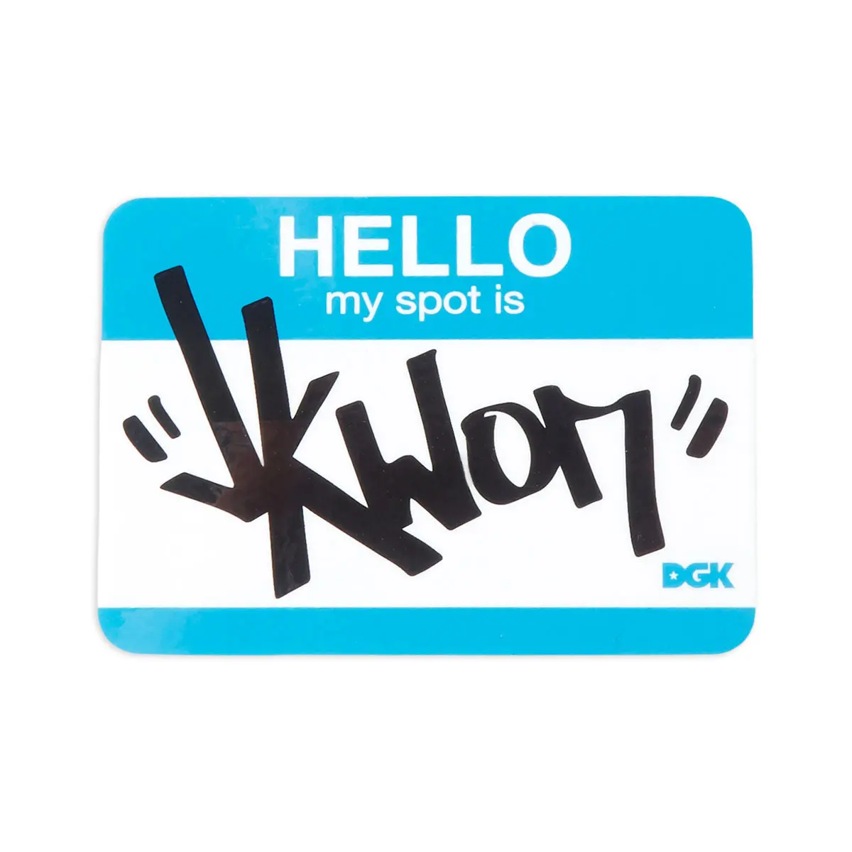 Dgk My Spot Is Jkwon Sticker - Blue 1