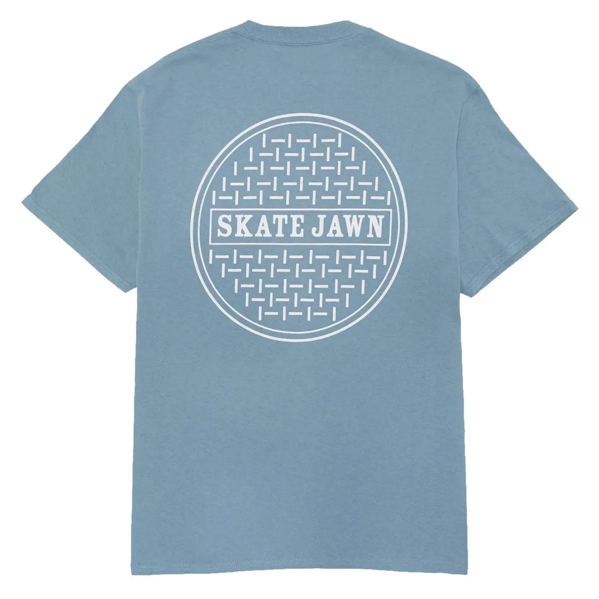 Skate Jawn Sewer Cap T-Shirt - Stonewash Blue 1