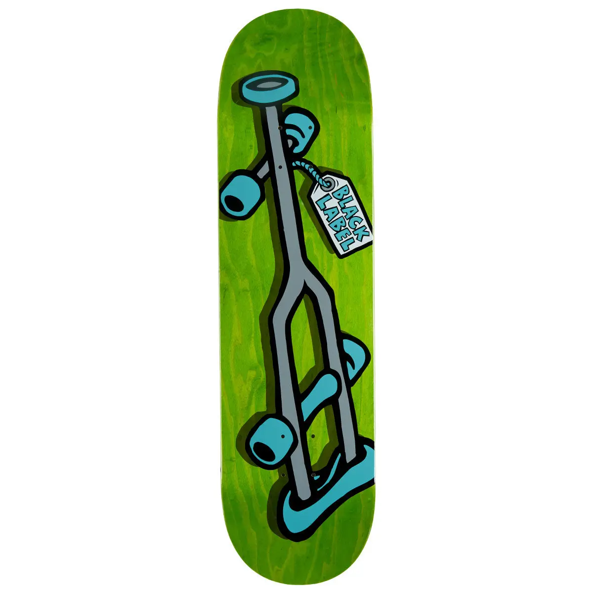 Black Label Crutch Skateboard Deck - 8.50" 1