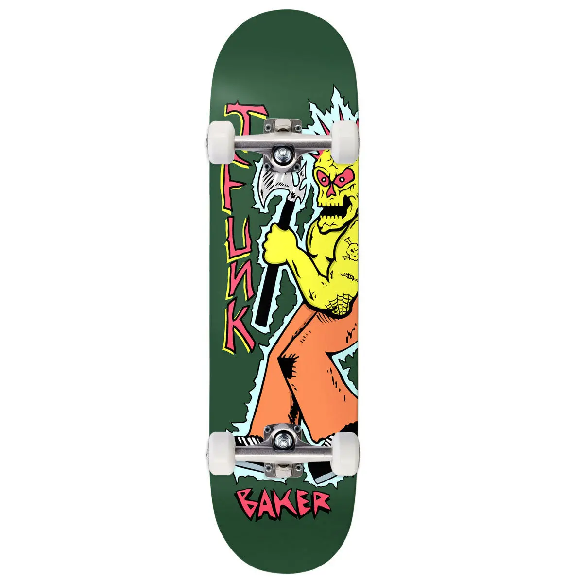Baker Tristan T-Funk Funkhouser Axe Man Skateboard Complete - 8.388" 1