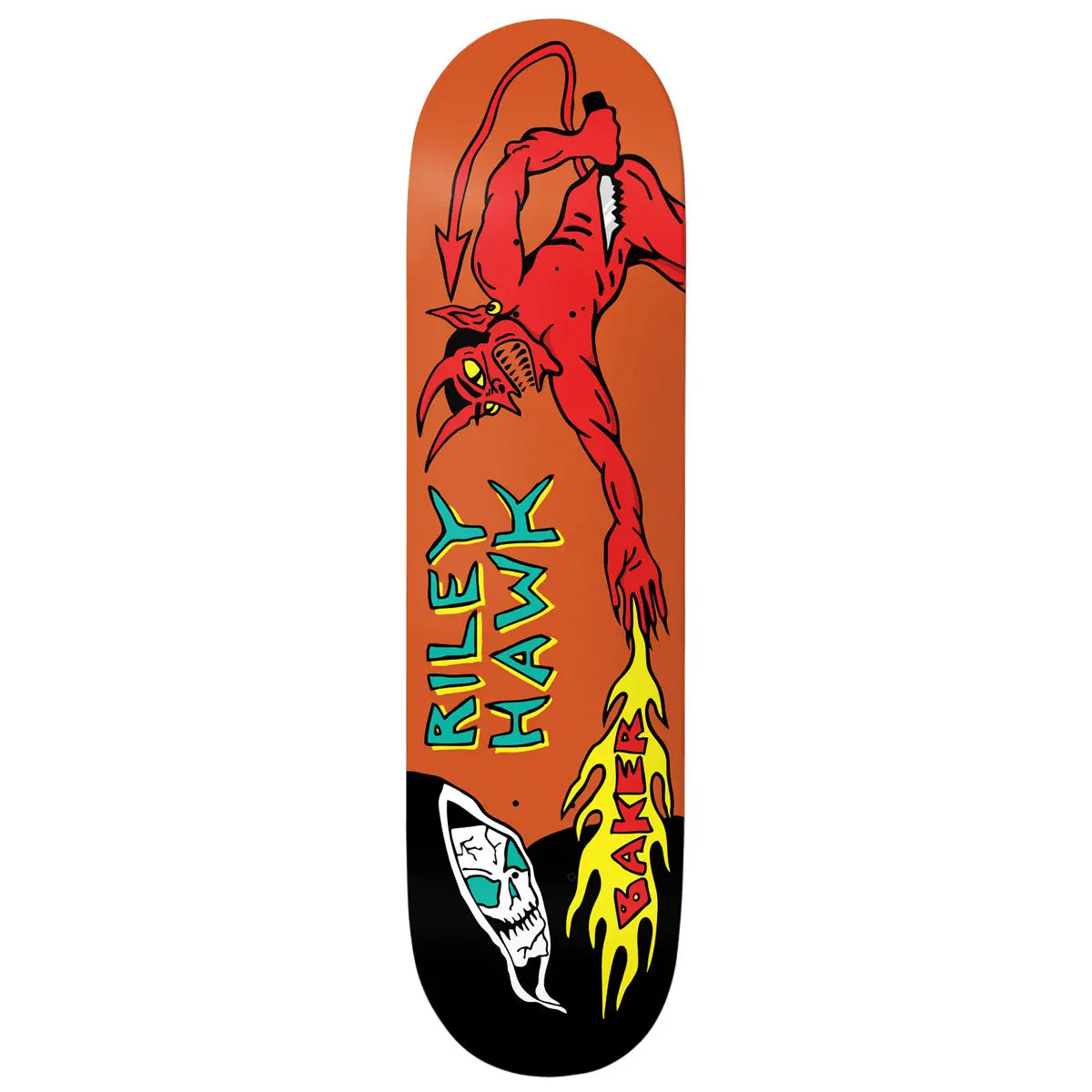Baker Riley Hawk Evil Vs Evil Skateboard Deck - 8.50" 1