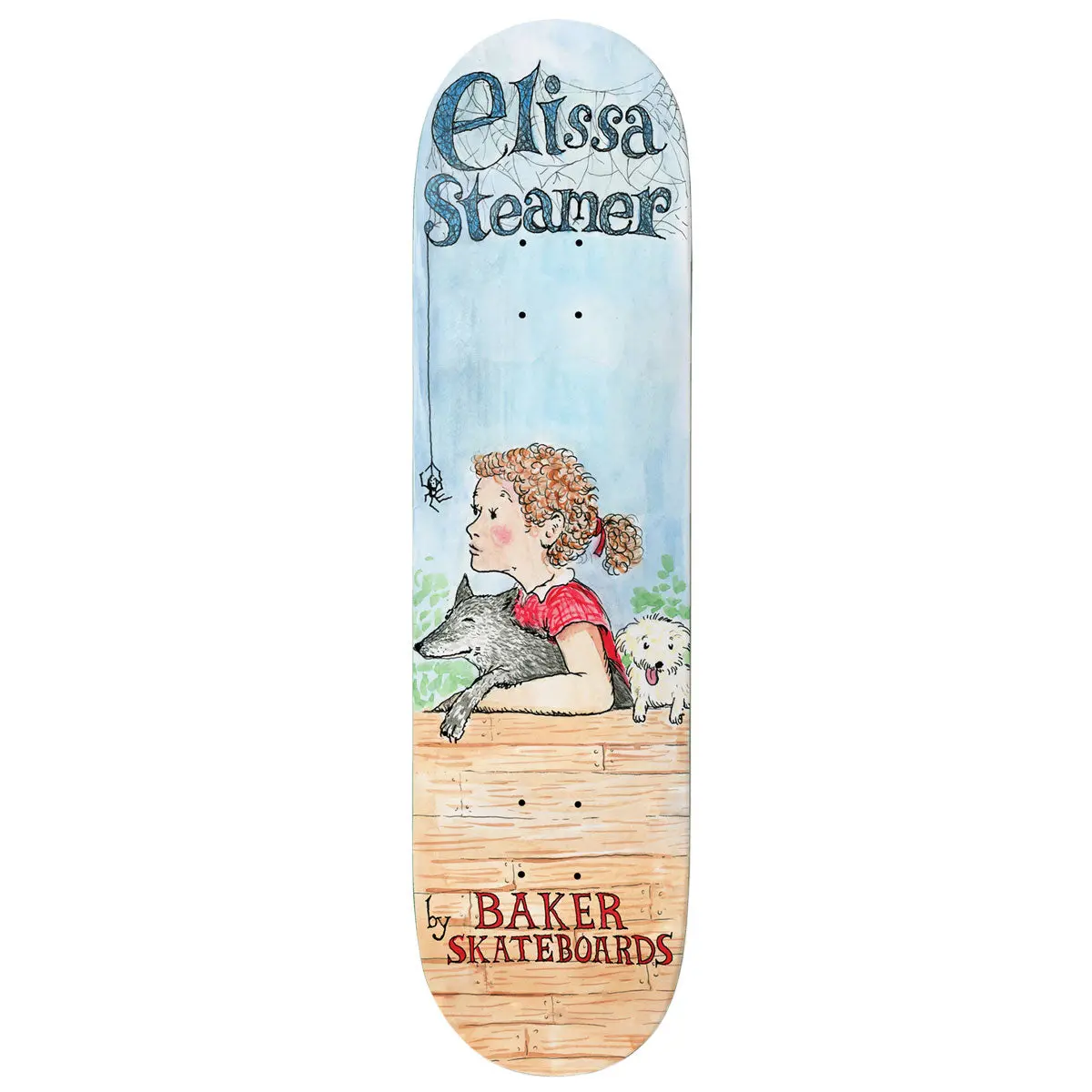 Baker Elissa Steamer Elissa's Web Skateboard Deck - 8.25" 1