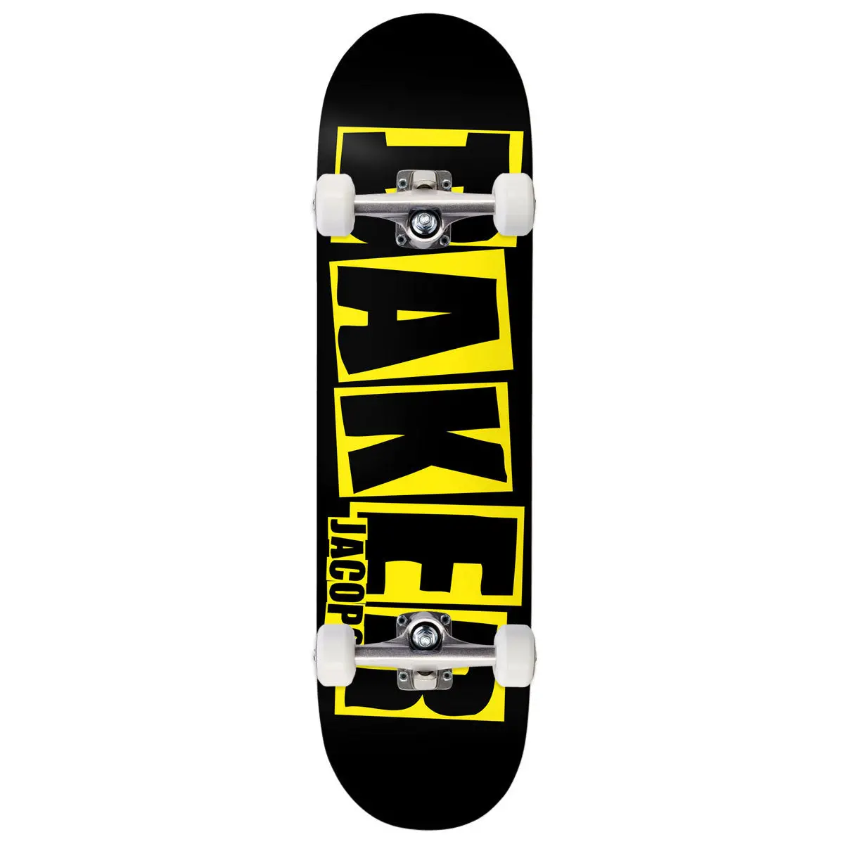 Baker Jacopo Carozzi Brand Logo Skateboard Complete - Danger Yellow - 8.00" 1