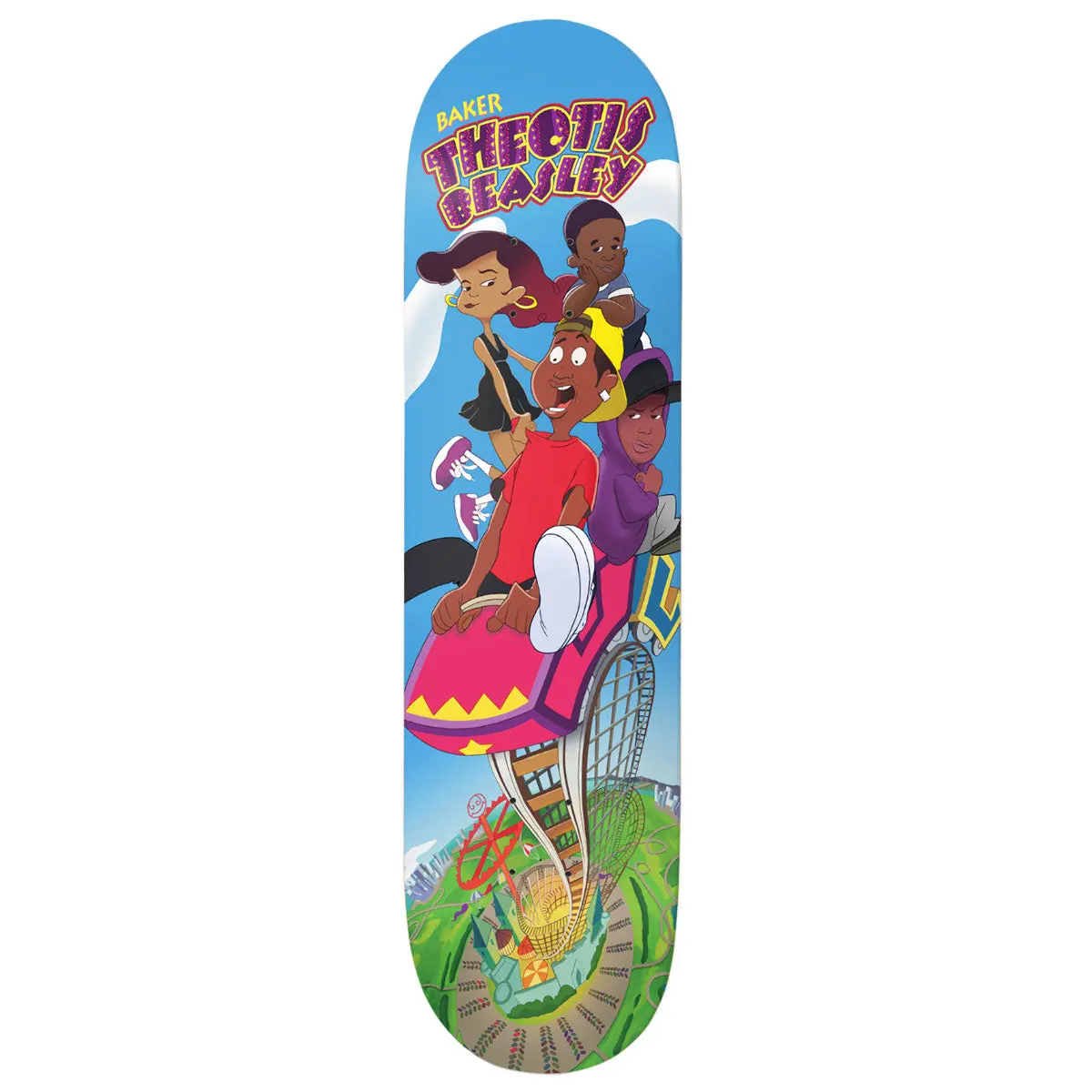 Baker Theotis Beasley Roller Coaster Skateboard Deck - 8.25" 1