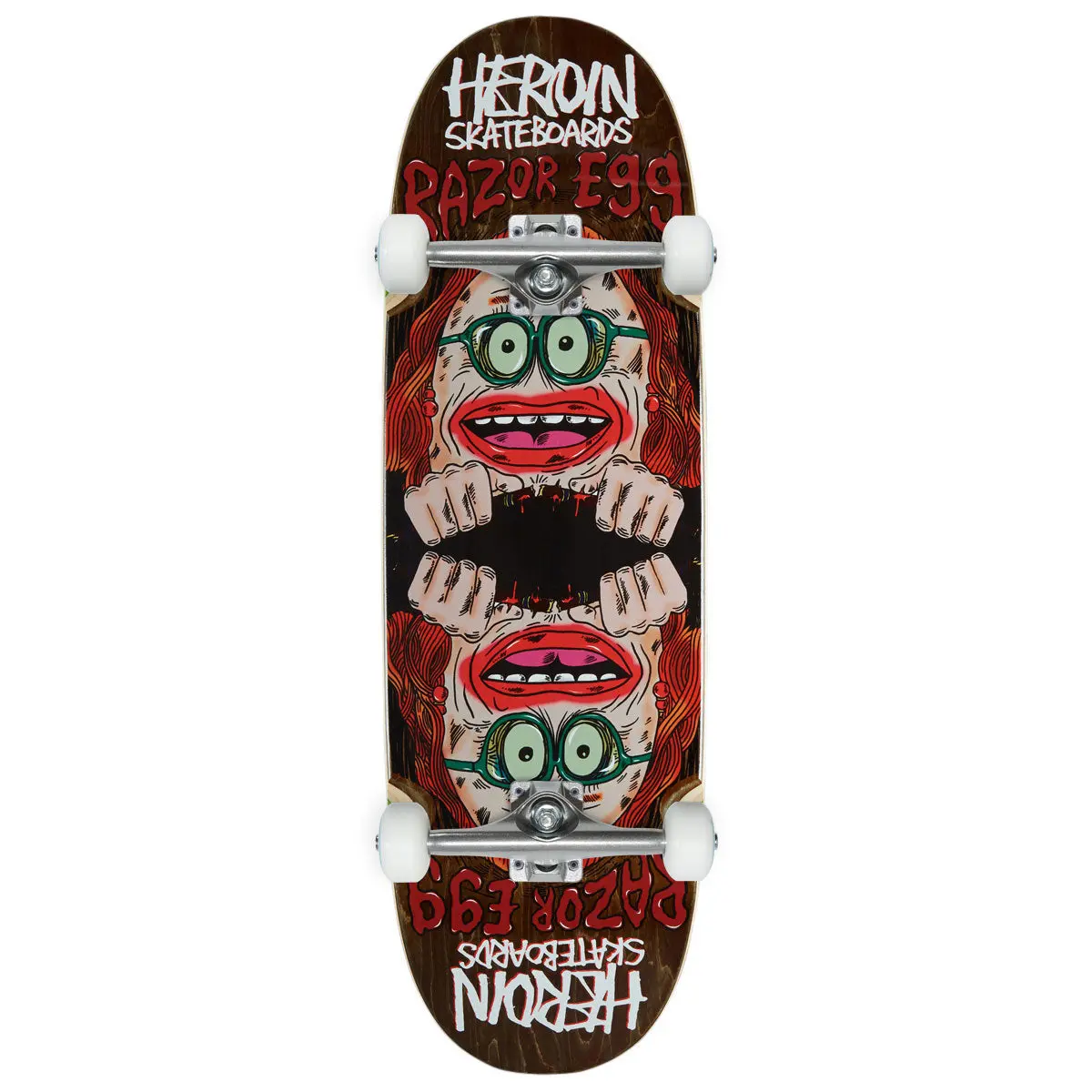 Heroin Auntie Razoregg Skateboard Complete - 9.75" 1