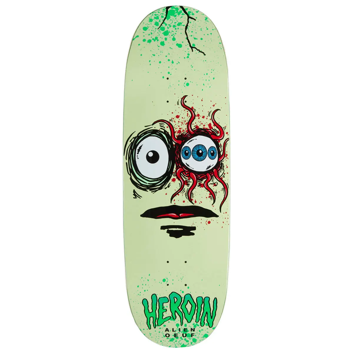 Heroin Space Egg 3 Skateboard Deck - 10.00" 1