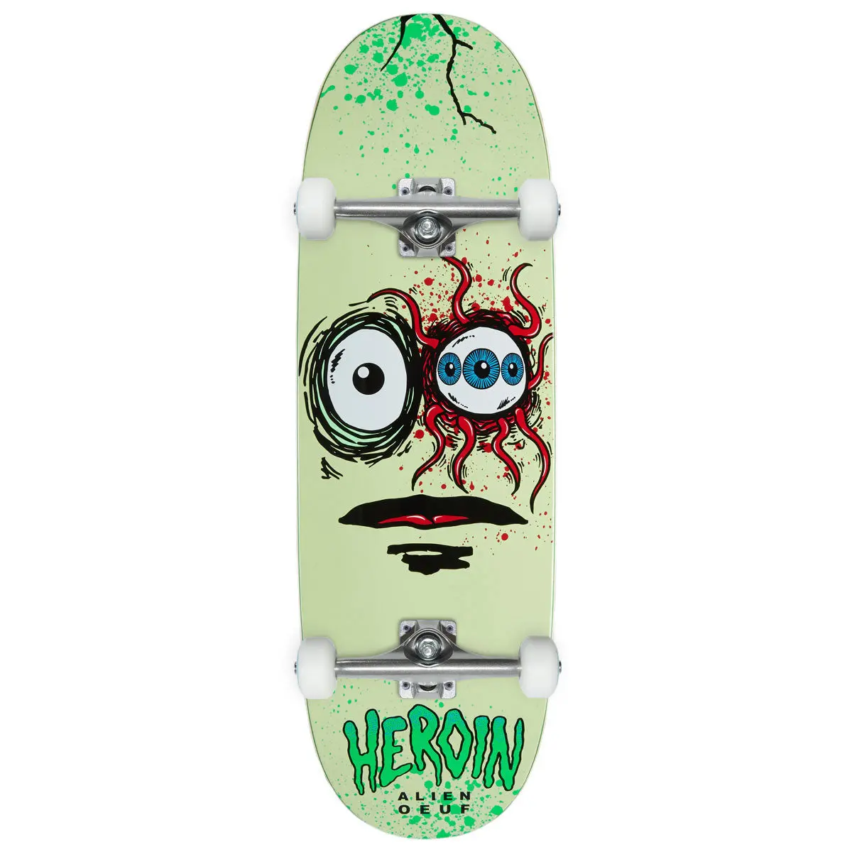 Heroin Space Egg 3 Skateboard Complete - 10.00" 1