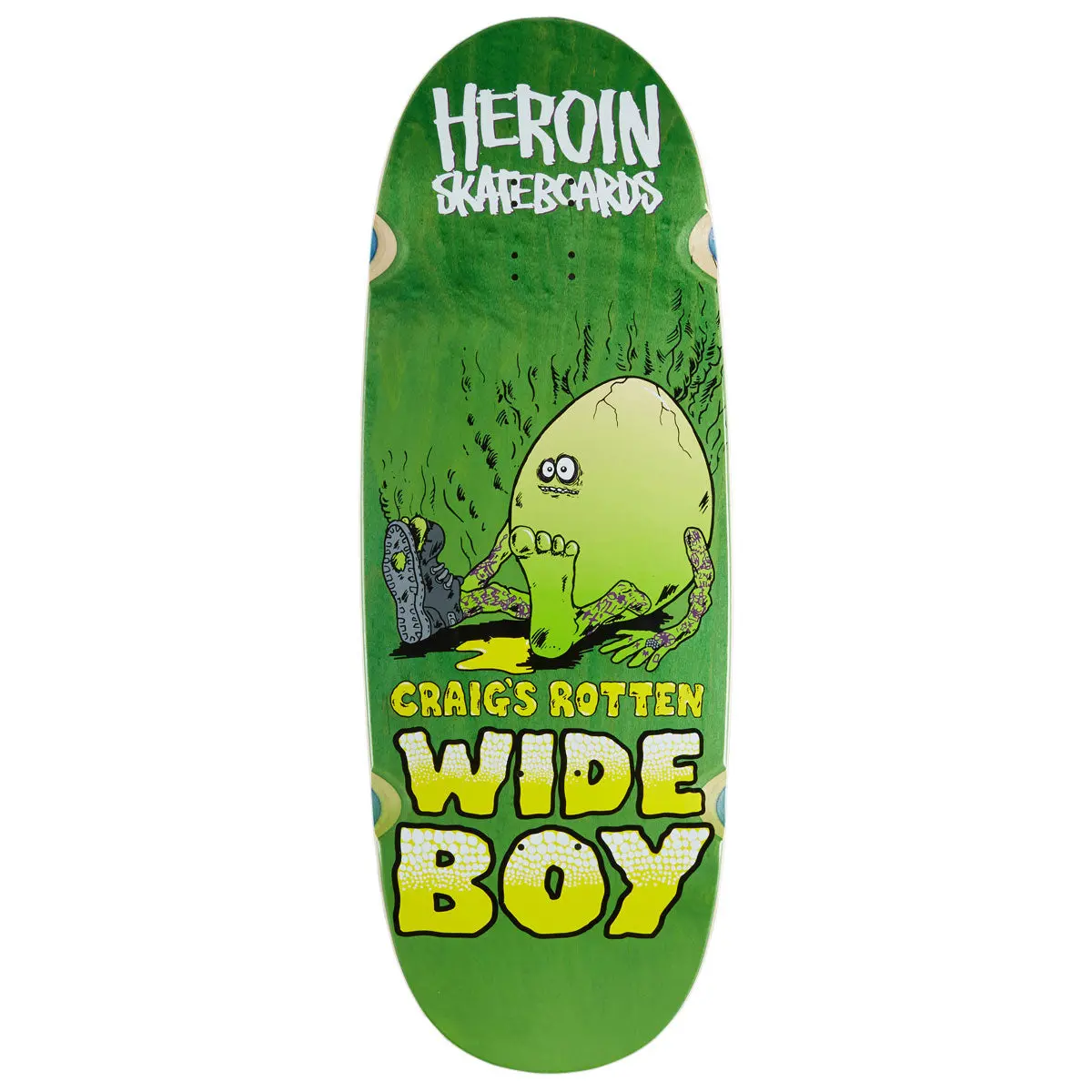 Heroin Craig Questions Rotten Wide Boy Skateboard Deck - 10.75" 1