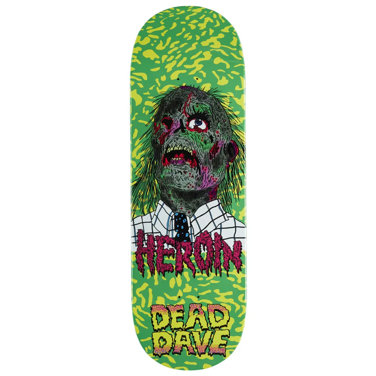 Heroin Dead Dave Dead Head Skateboard Deck - 10.00" 1