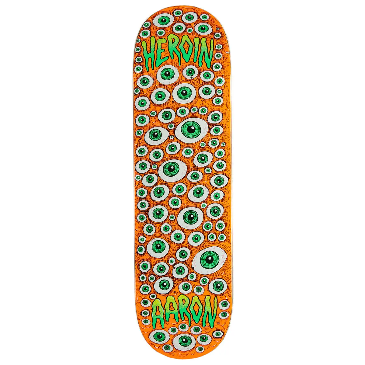 Heroin Aaron Wilson Eyes Skateboard Deck - 8.75" 1