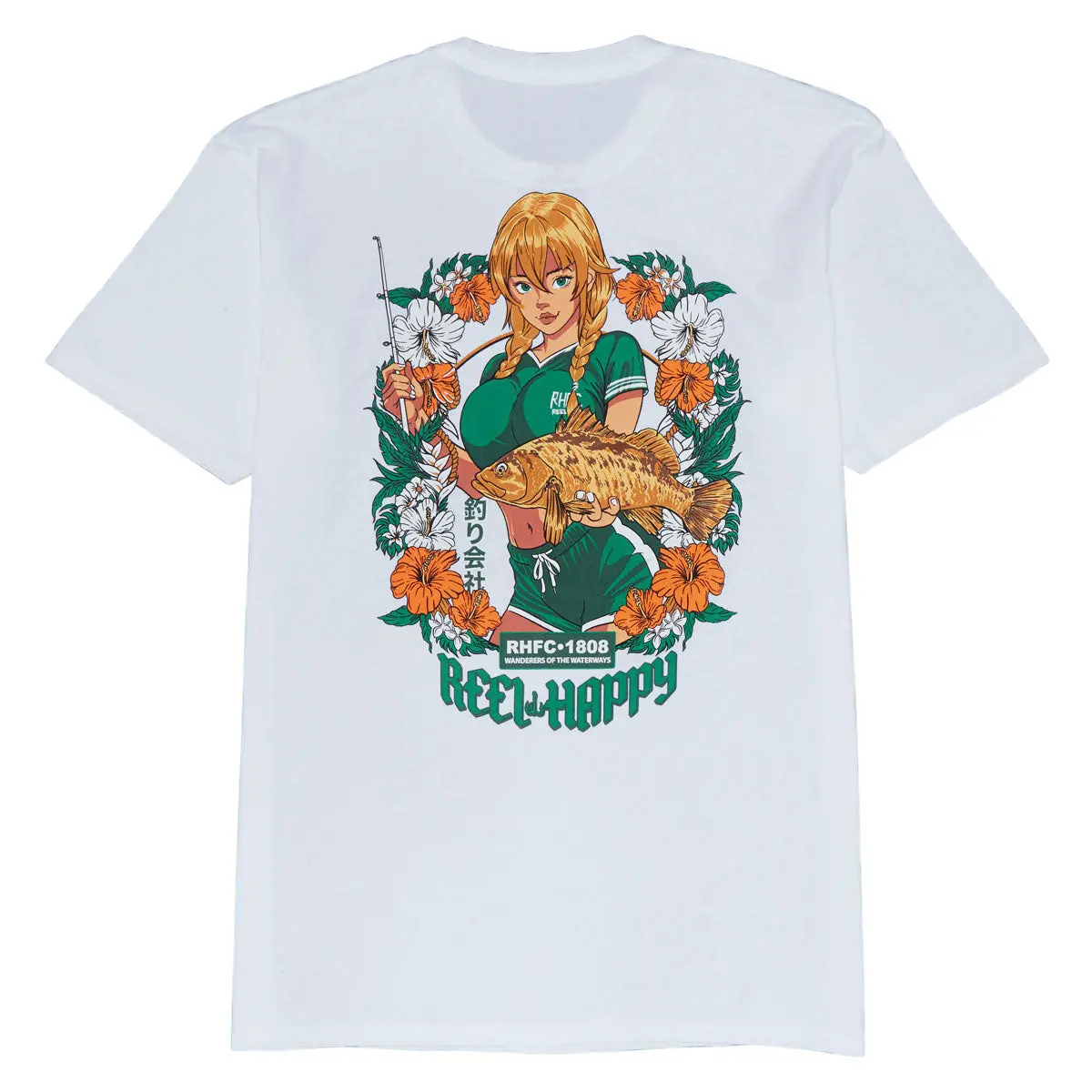 Reel Happy Goldie T-Shirt - White 1