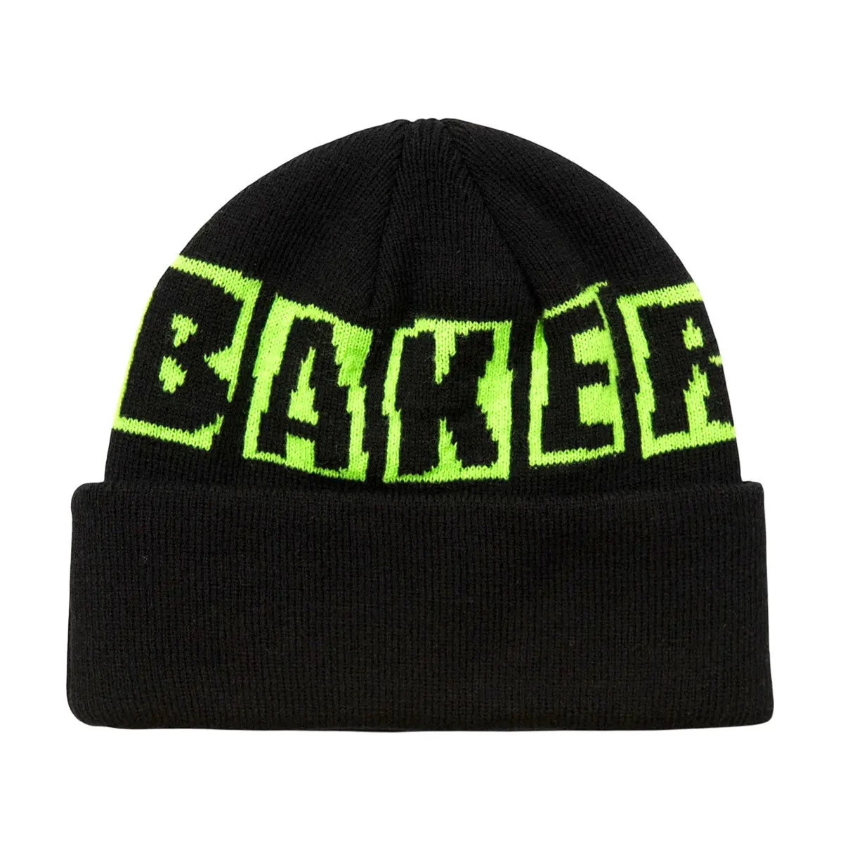 Baker Brand Logo Beanie - Black/Green 1