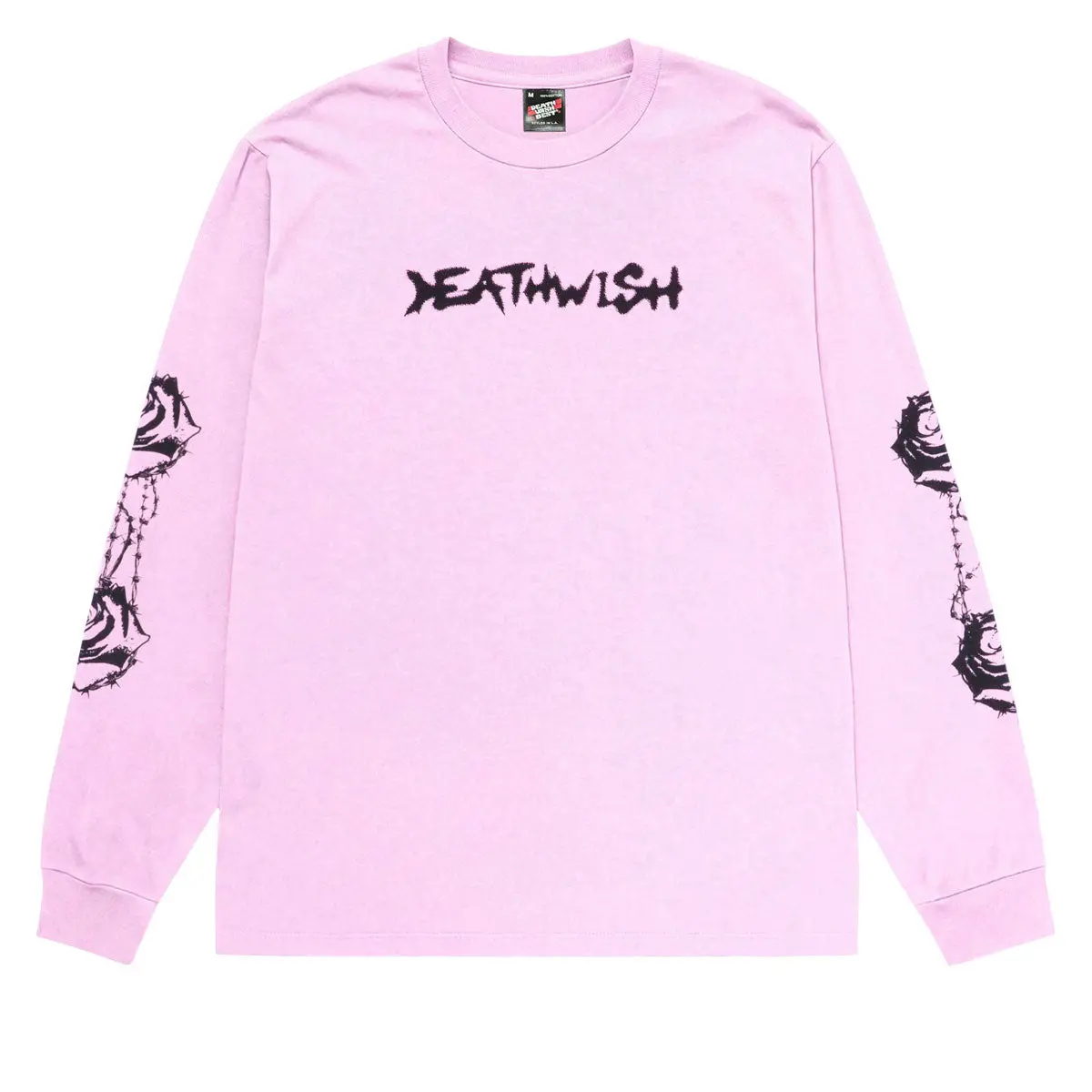 Deathwish Bed Of Roses Long Sleeve T-Shirt - Pink 1