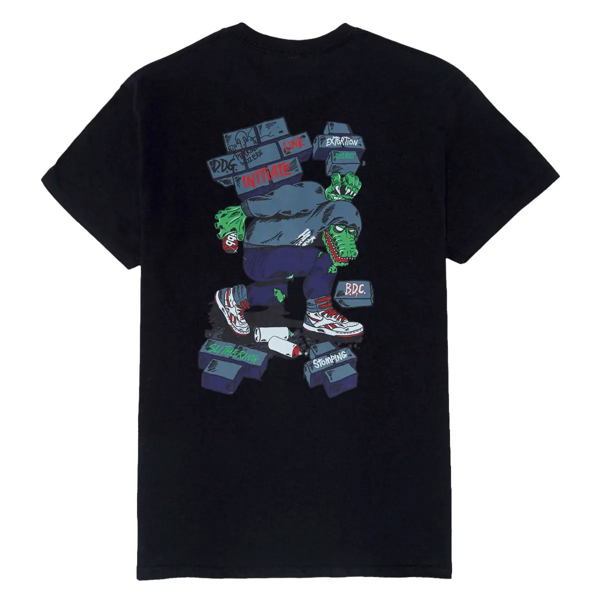 Heroin Swampy Stomp T-Shirt - Black 1