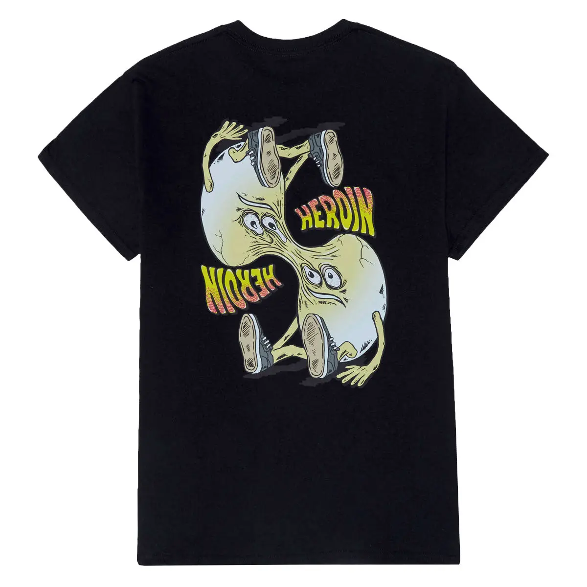 Heroin Merged T-Shirt - Black 1