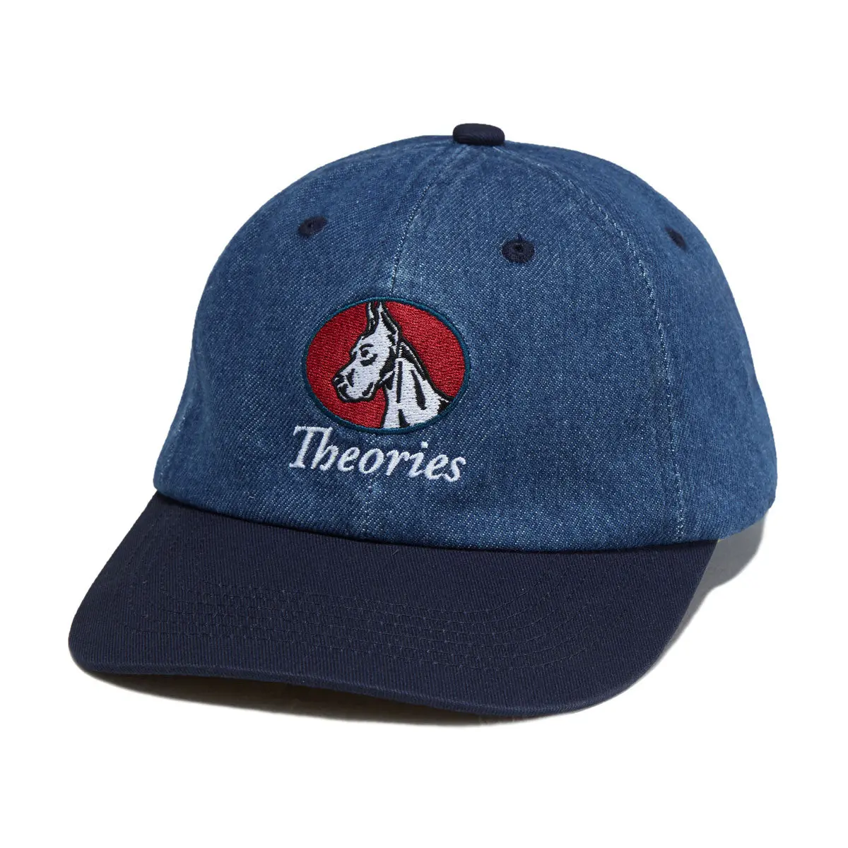 Theories Champ Strapback Hat - Denim Blue 1