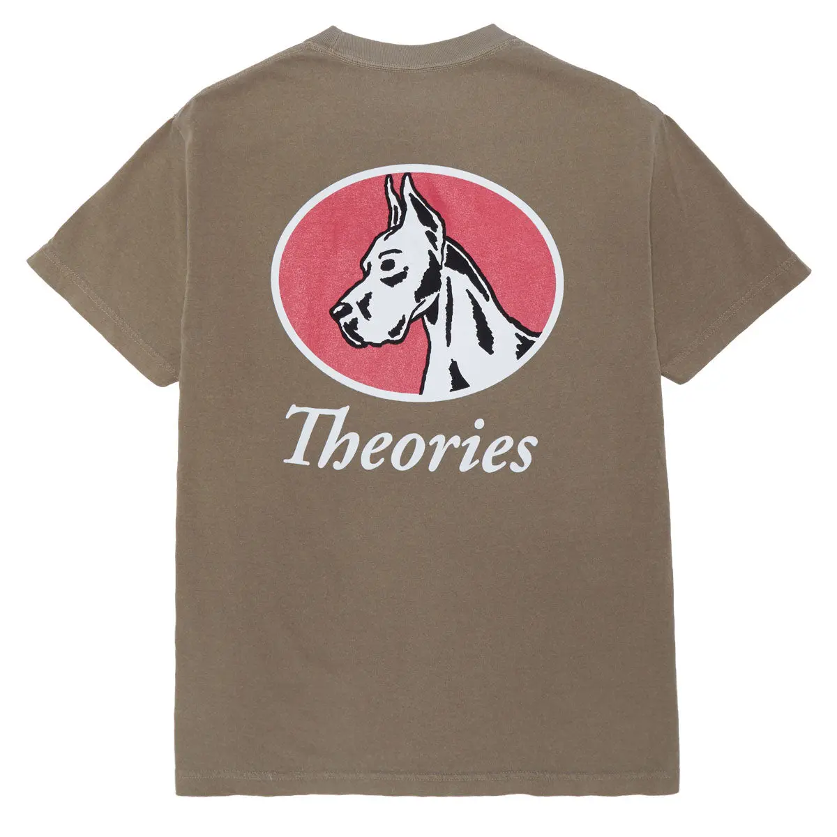 Theories Champ T-Shirt - Garment Dyed Faded Brown 1