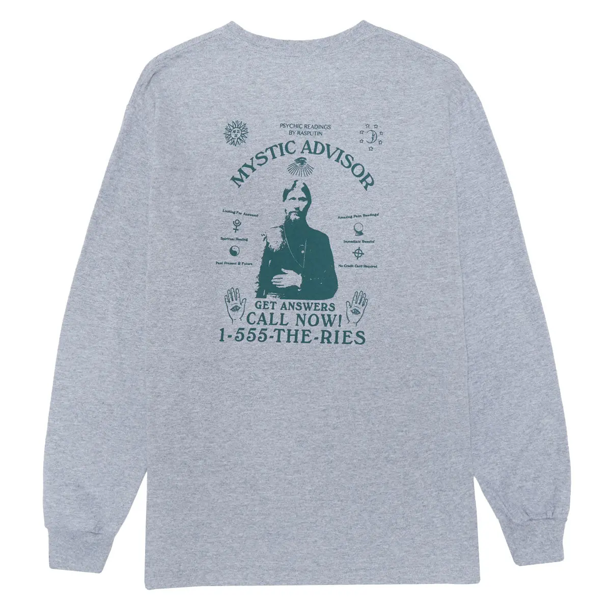 Theories Mystic Advisor Long Sleeve T-Shirt - Ash Grey 1