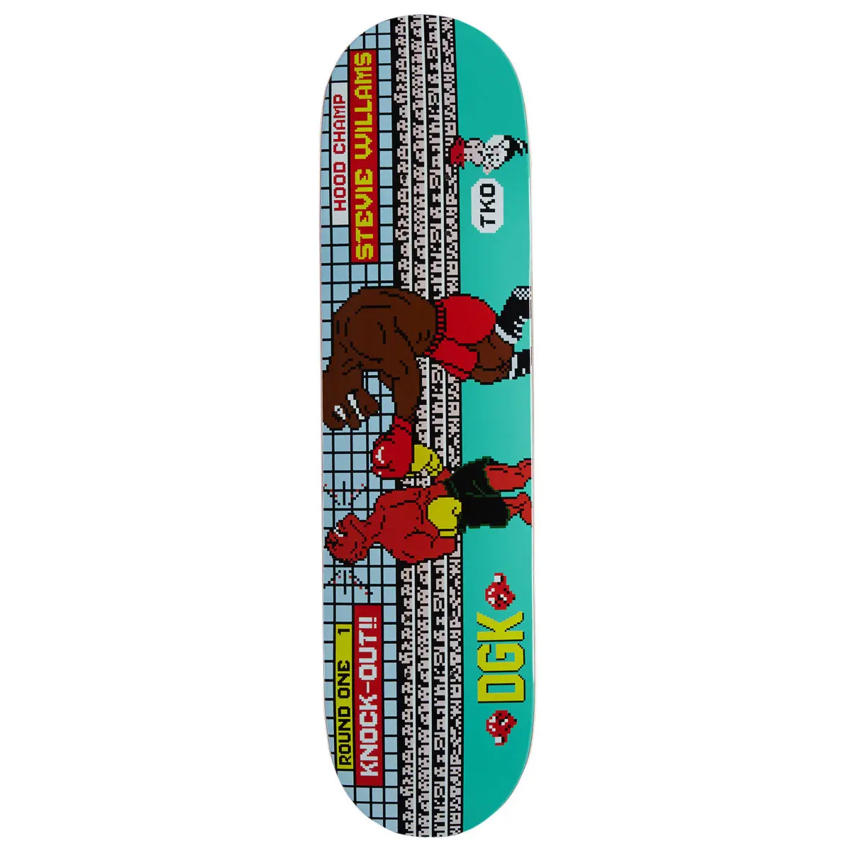 Dgk 8 Bit Tko Stevie Skateboard Deck - 8.00" 1