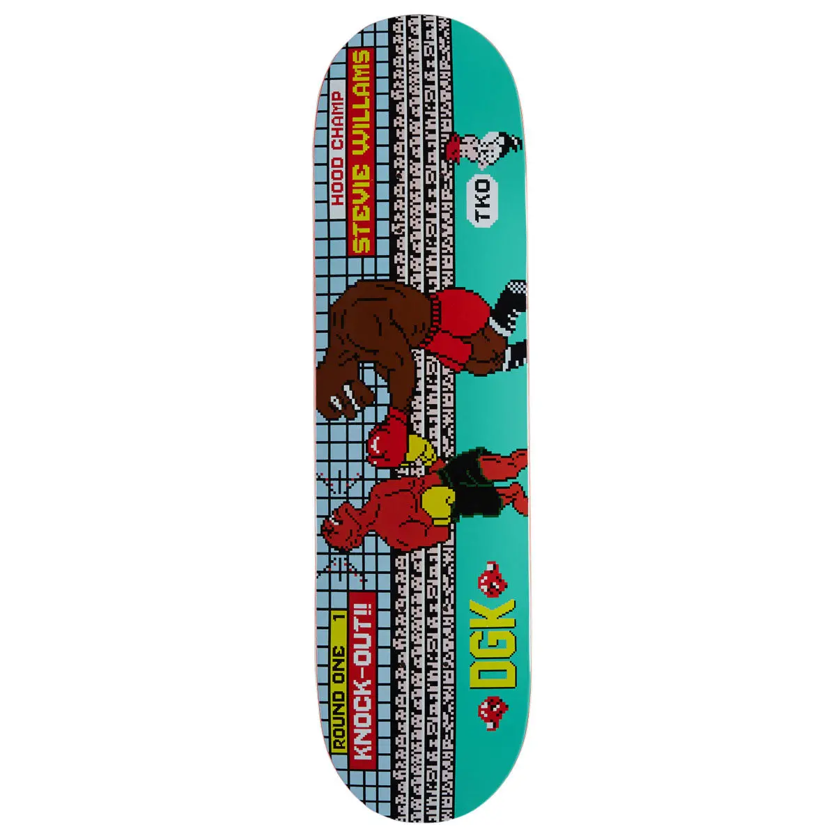 Dgk 8 Bit Tko Stevie Skateboard Deck - 8.25" 1