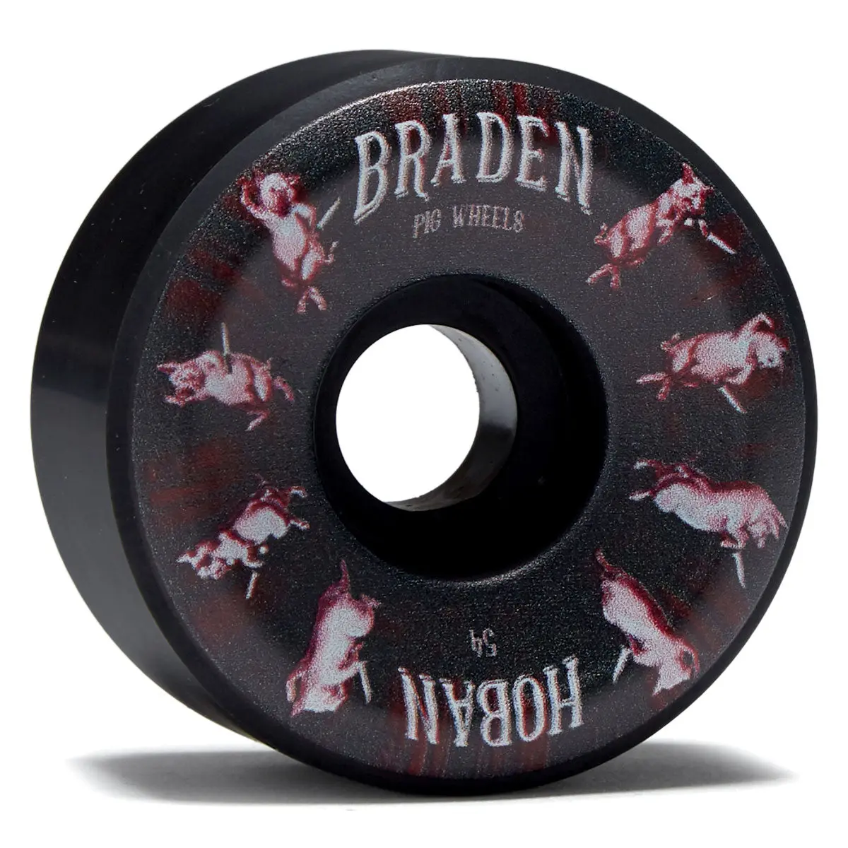 Pig Hoban Pigs Combo Shape 99A Skateboard Wheels - Black - 54Mm 1