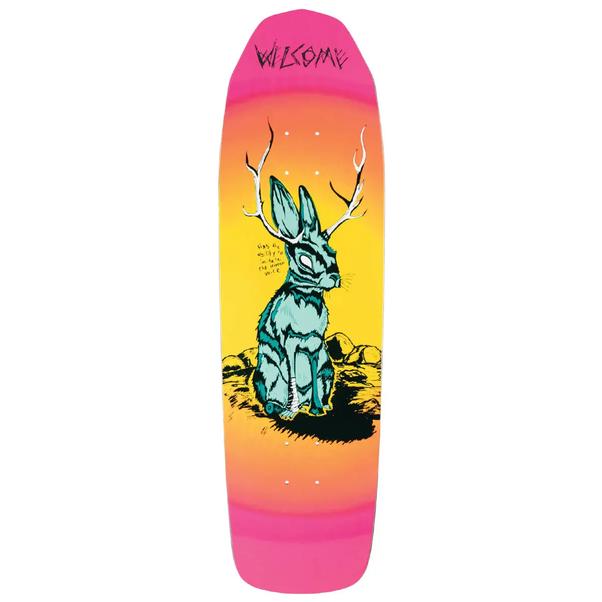 Welcome Jackalope On Basilisk Skateboard Deck - Surf Fade - 8.80" 1