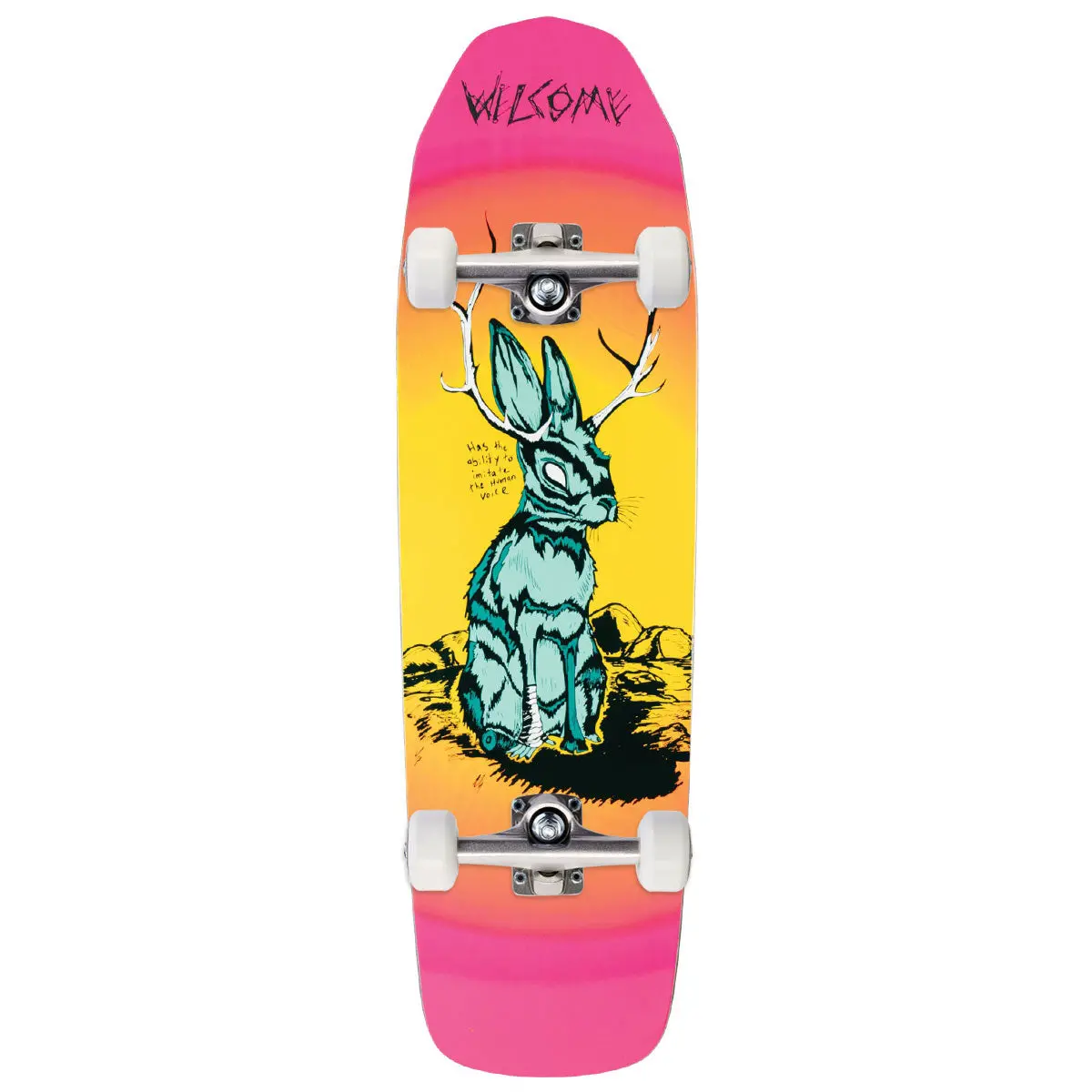 Welcome Jackalope On Basilisk Skateboard Complete - Surf Fade - 8.80" 1
